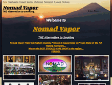 Tablet Screenshot of nomadvapor.com